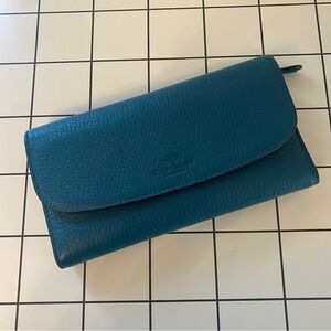 Coach Teal Snap Wallet